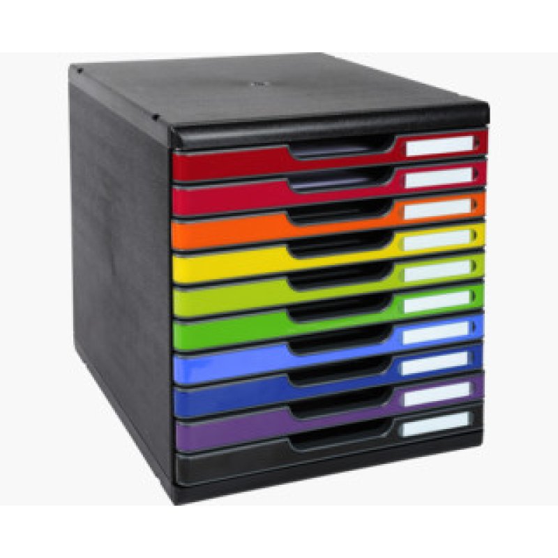 Exacompta 302798D unité de tiroir de bureau Noir