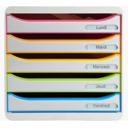 EXACOMPTA Module de classement BIG-BOX PLUS, 5 tiroirs,