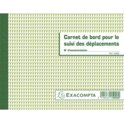 EXACOMPTA Carnet de bord pour le suivi des déplacements