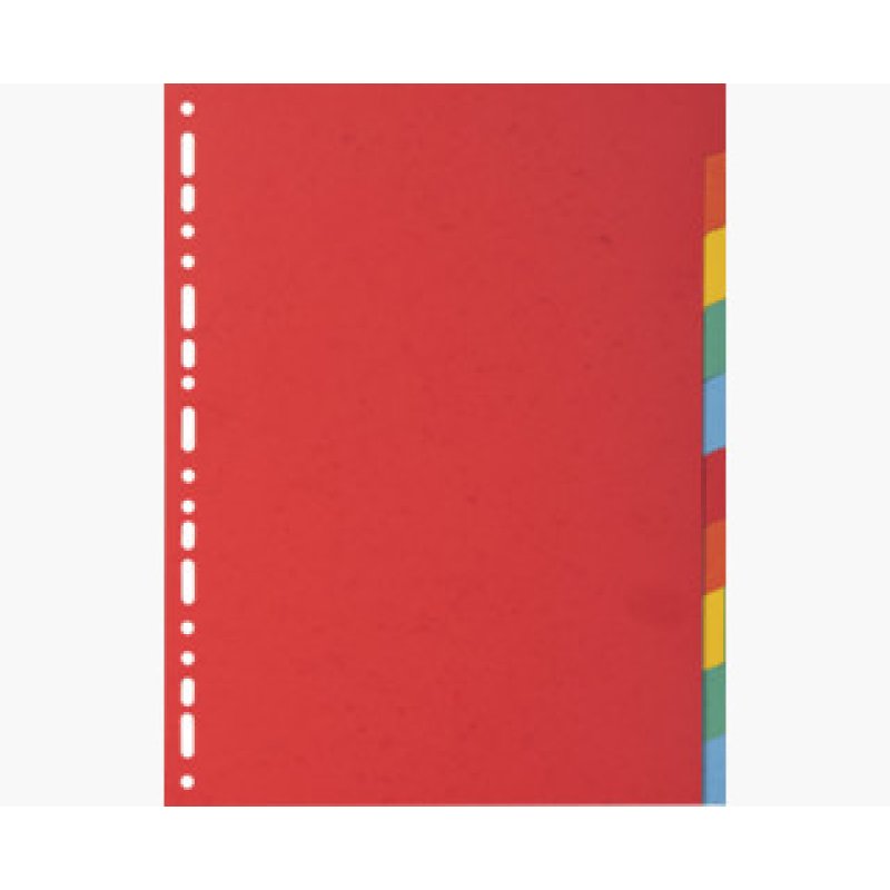 EXACOMPTA Intercalaires en carton, A4, 10 touches