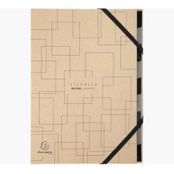 EXACOMPTA Trieur Eterneco, carton, 9 compartiments, naturel