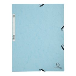 EXACOMPTA Chemise à élastiques Aquarel, A4, carton, bleu