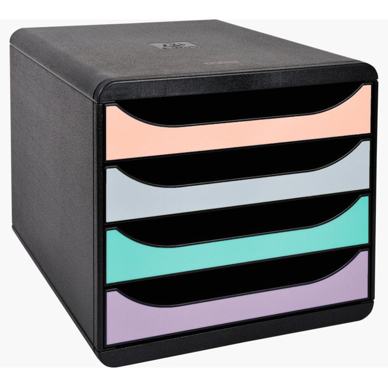 Exacompta 3104296D file storage box Plastic Beige, Black, Green, Grey, Pink