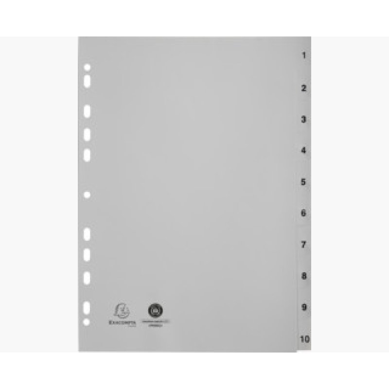 Exacompta 1710E divider Polypropylene (PP) White