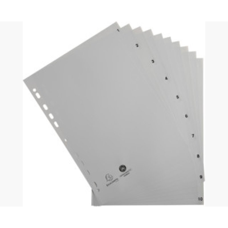 Exacompta 1710E divider Polypropylene (PP) White