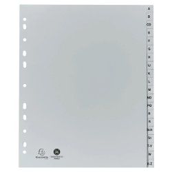 Exacompta 1920B divider book Grey Polypropylene (PP) A4