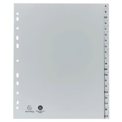 EXACOMPTA Intercalaire en plastique, A-Z, A4 , 20 touches