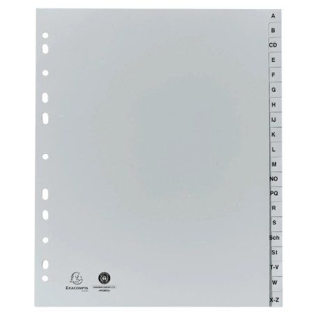 Exacompta 1920B trieur Gris Polypropylène (PP) A4