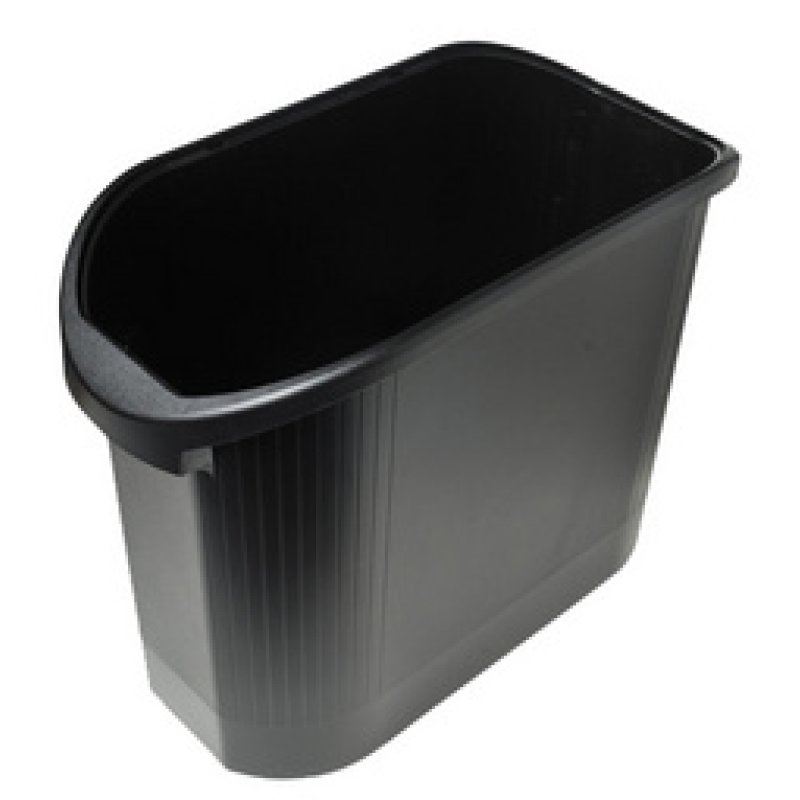 EXACOMPTA Corbeille à papier TOPLINE, 26 litres, noir