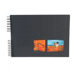 Exacompta Milano photo album Black 150 sheets Spiral binding