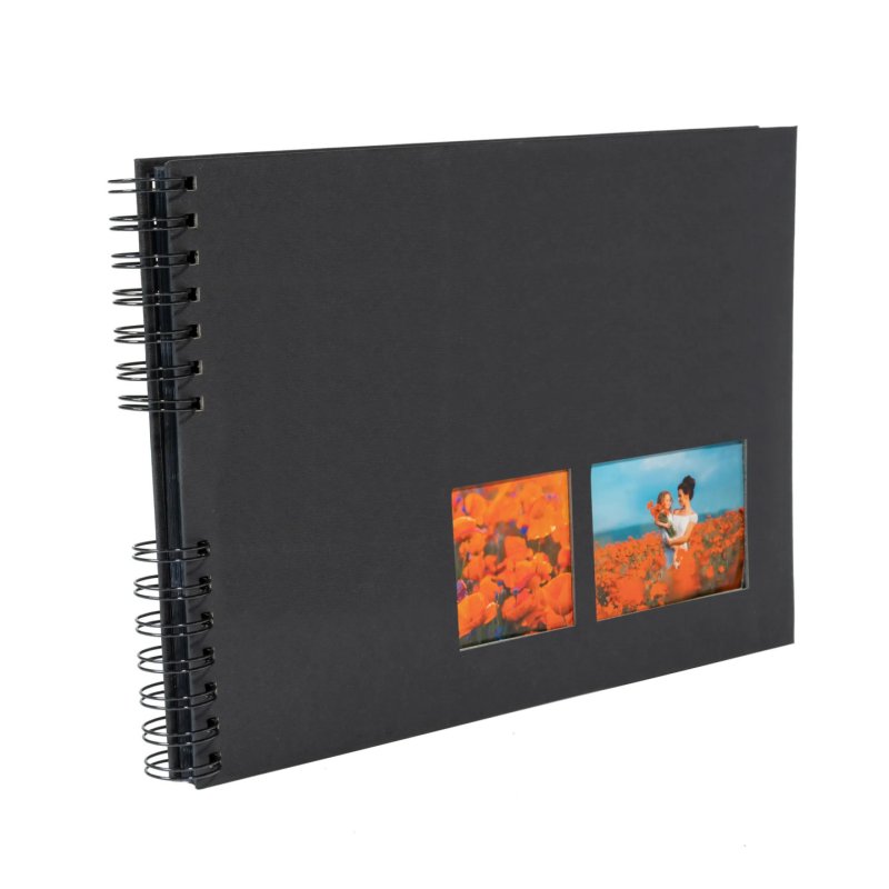 Exacompta Milano photo album Black 150 sheets Spiral binding