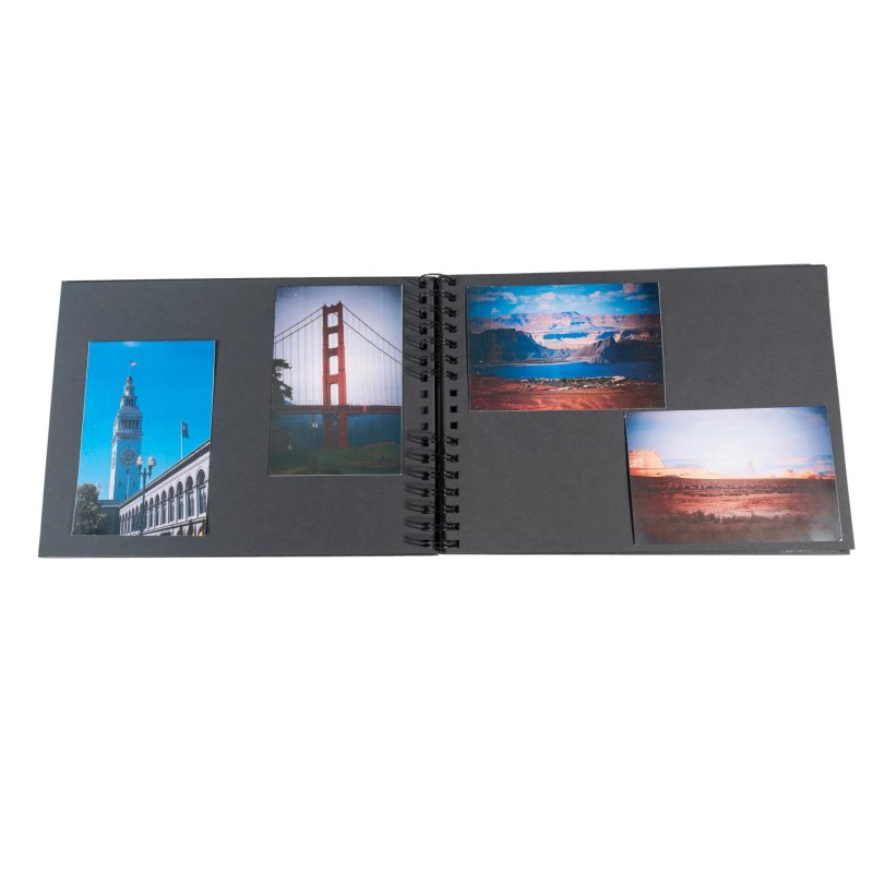 Exacompta Milano photo album Black 150 sheets Spiral binding