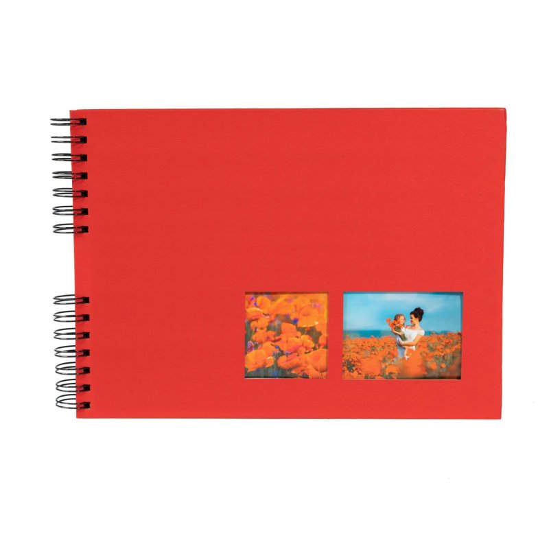 Exacompta Milano photo album Red 150 sheets Spiral binding
