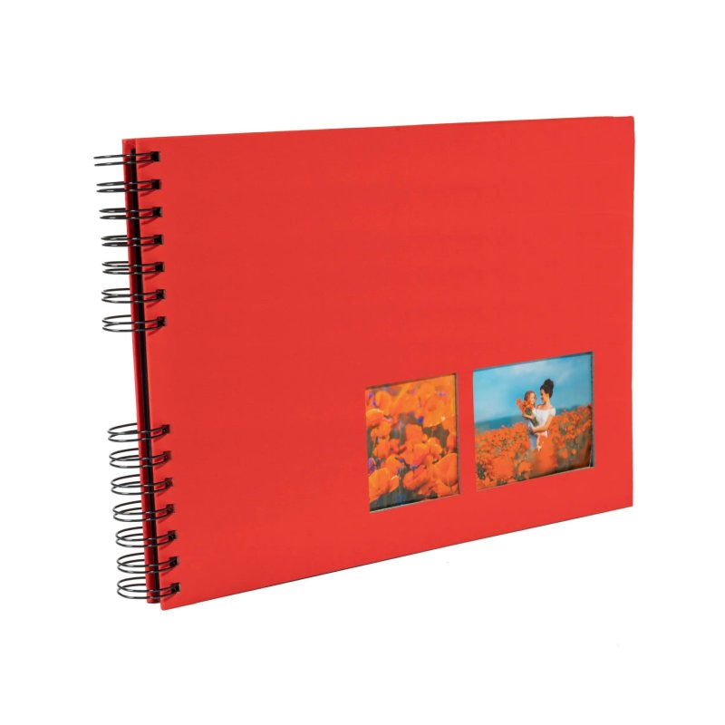 Exacompta Milano photo album Red 150 sheets Spiral binding