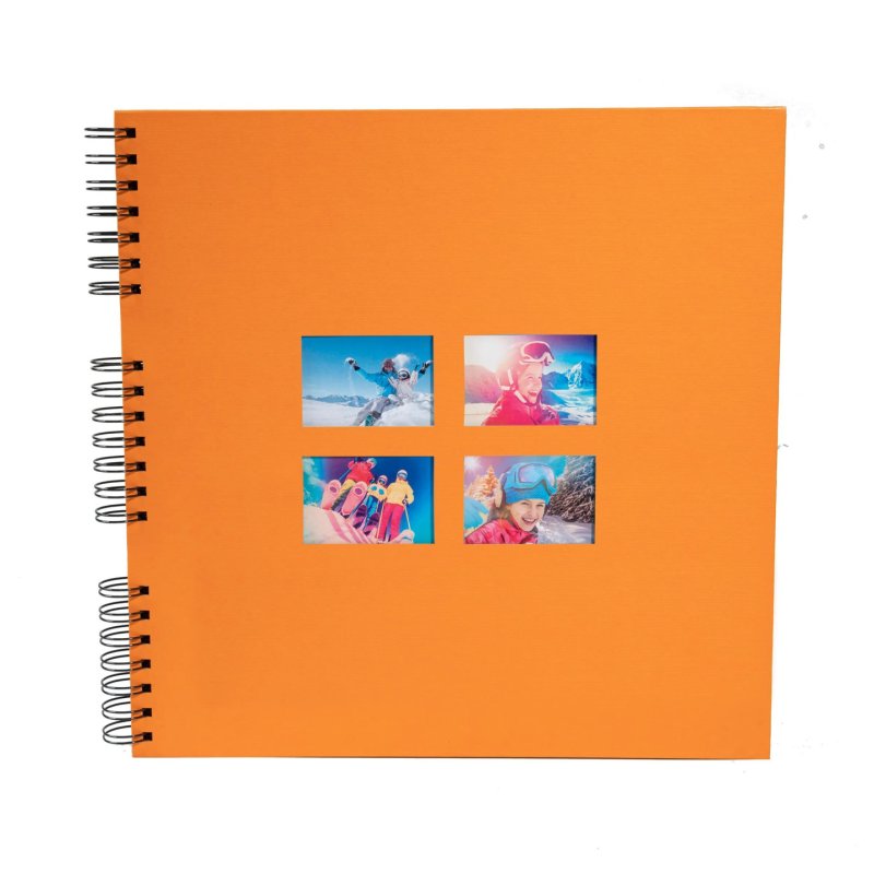 Exacompta Milano album photo et protège-page Orange 360 feuilles Reliure spiralée