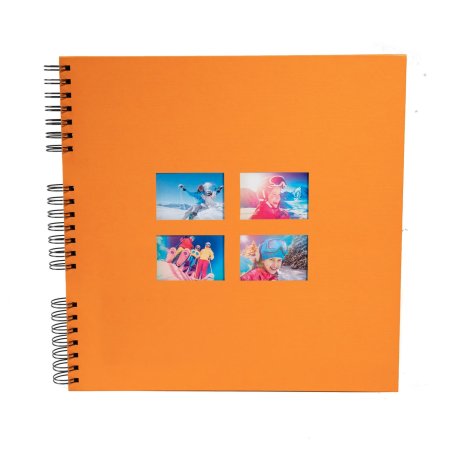 Exacompta Milano album photo et protège-page Orange 360 feuilles Reliure spiralée