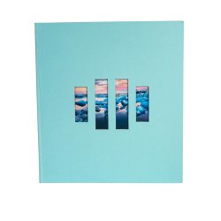 EXACOMPTA Album photos MILANO 290 x 320 mm, bleu turquoise