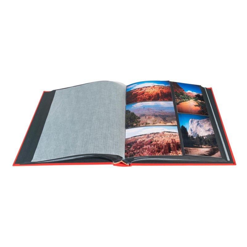 EXACOMPTA Album photos MILANO 290 x 320 mm, rouge
