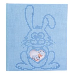 EXACOMPTA Album photos livre LAPIN TEDDY, 290 x 320 mm, bleu