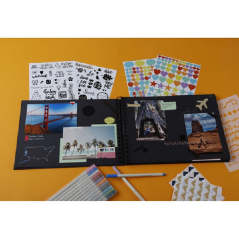 Exacompta Scrapaddictscrapbook Kit Album 32x22 - Black