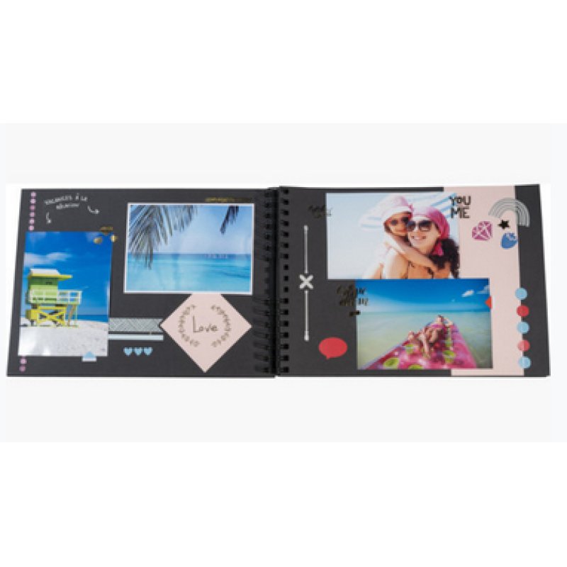 Exacompta Scrapaddictscrapbook Kit Album 32x22 - Black