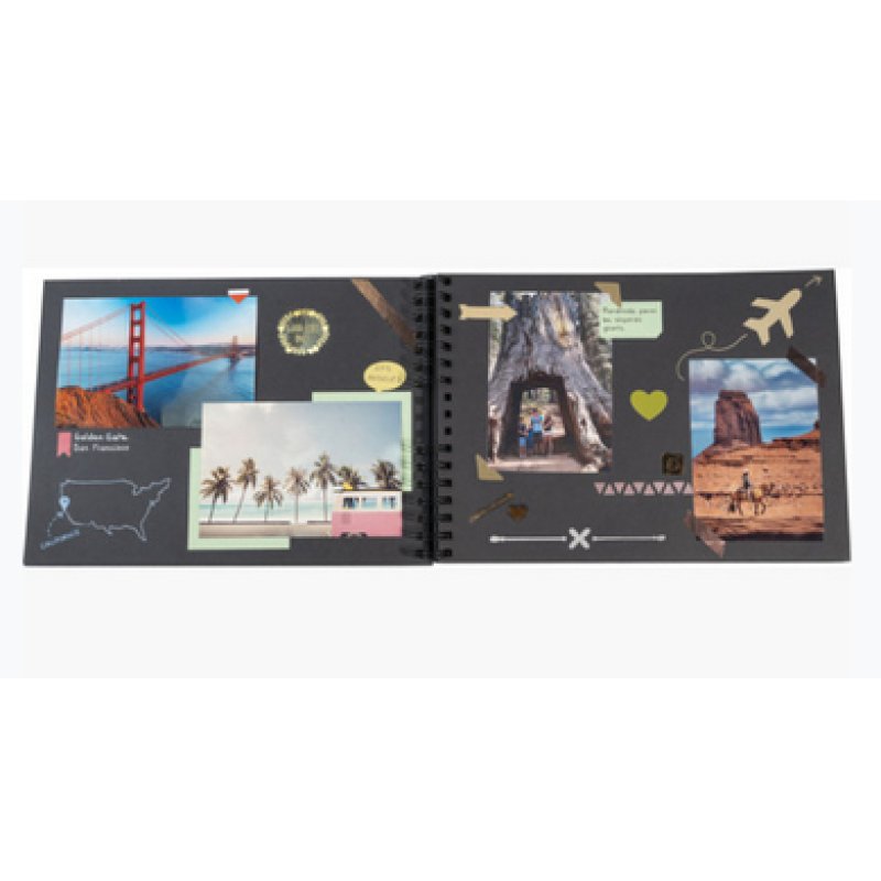 Exacompta Scrapaddictscrapbook Kit Album 32x22 - Black