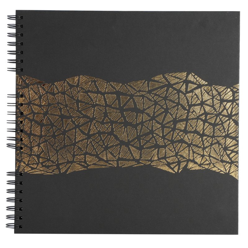 Exacompta Aramy album photo et protège-page Noir, Or 360 feuilles Reliure spiralée