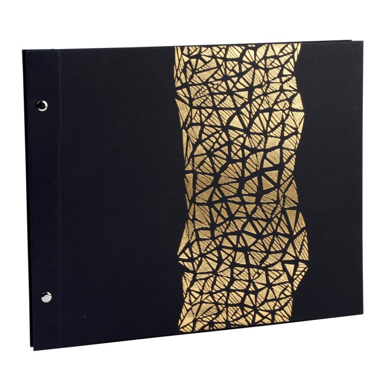 Exacompta Aramy photo album Black, Gold 160 sheets Book binding