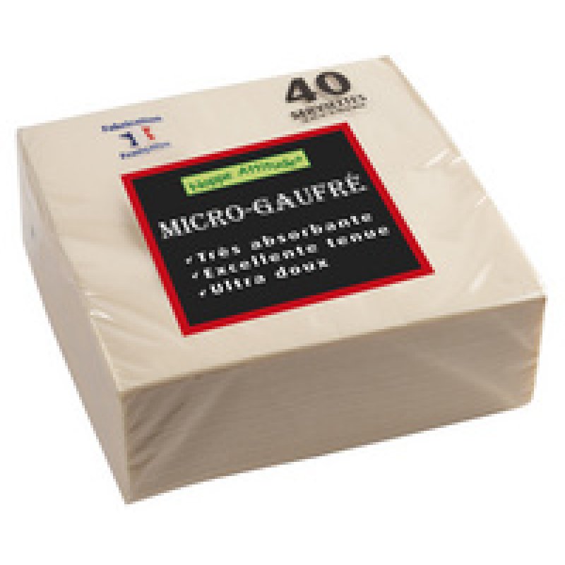 PROnappe Serviette de table jetable, 380 x 380 mm, chocolat