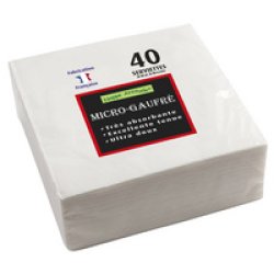 PROnappe Serviette de table jetable, 380 x 380 mm, orange