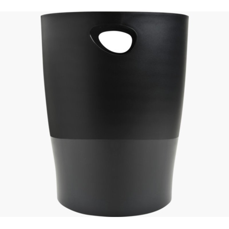 EXACOMPTA Corbeille à papier ECOBIN, 15 litres, noir