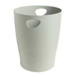 EXACOMPTA Corbeille à papier ECOBIN, 15 litres, gris