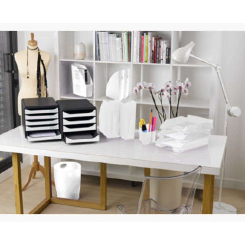 Exacompta ECOBIN Rond Polypropylène (PP) Blanc