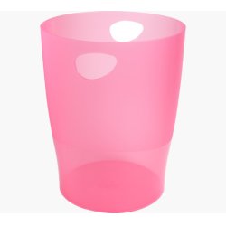 EXACOMPTA Corbeille à papier ECOBIN, 15 litres, framboise