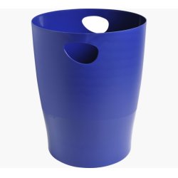 EXACOMPTA Corbeille à papier ECOBIN, PP, 15 litres, bleu