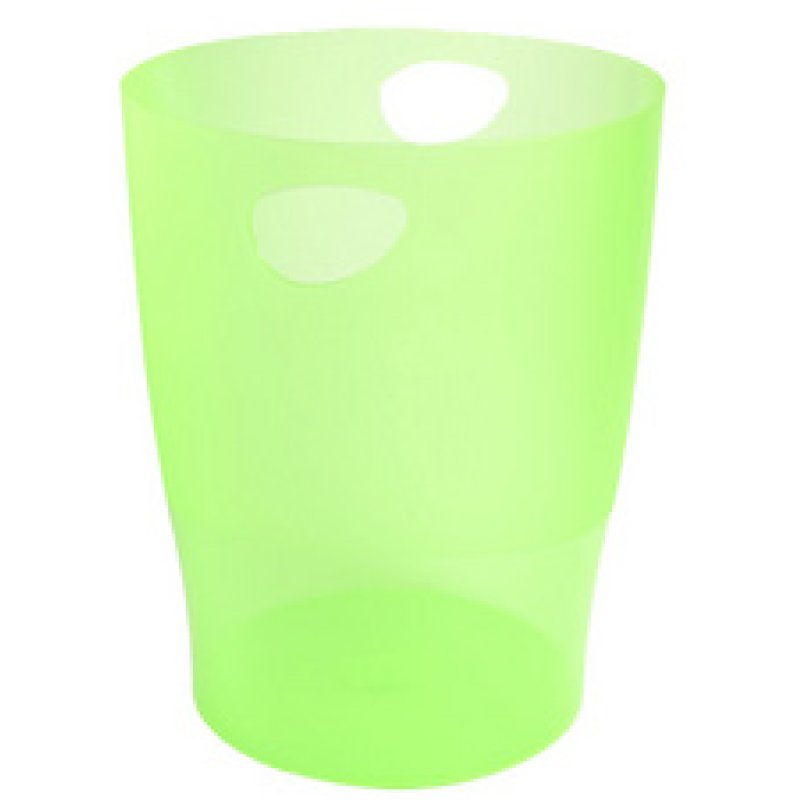 EXACOMPTA Corbeille à papier ECOBIN, 15 litres, vert anis