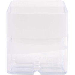 Exacompta 67723D porte crayons et stylos Plastique Translucide
