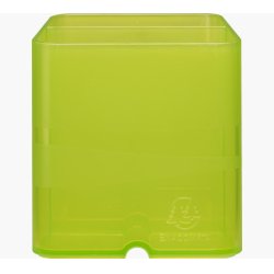 EXACOMPTA Pot à crayons PEN-CUBE, 2 compartiments, vert