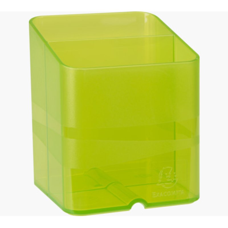 EXACOMPTA Pot à crayons PEN-CUBE, 2 compartiments, vert