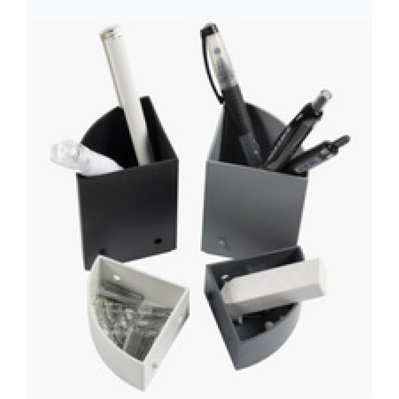 EXACOMPTA Pot à crayons "THE QUARTER", noir/gris