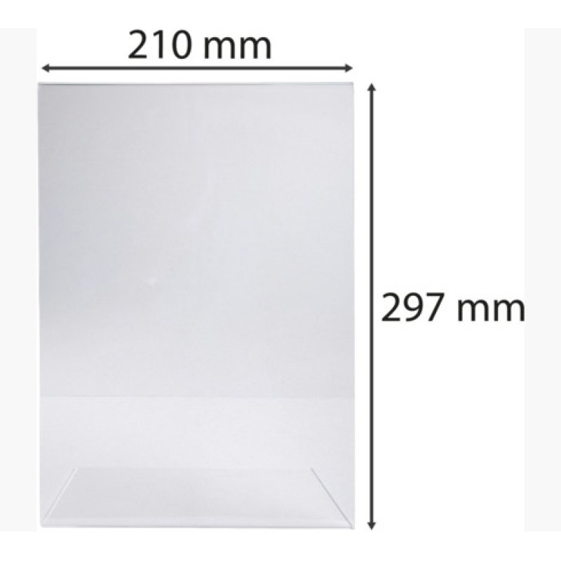 Exacompta 84058D support de panneau et stand d'information A4 polyméthacrylate de méthyle (PMMA) Transparent