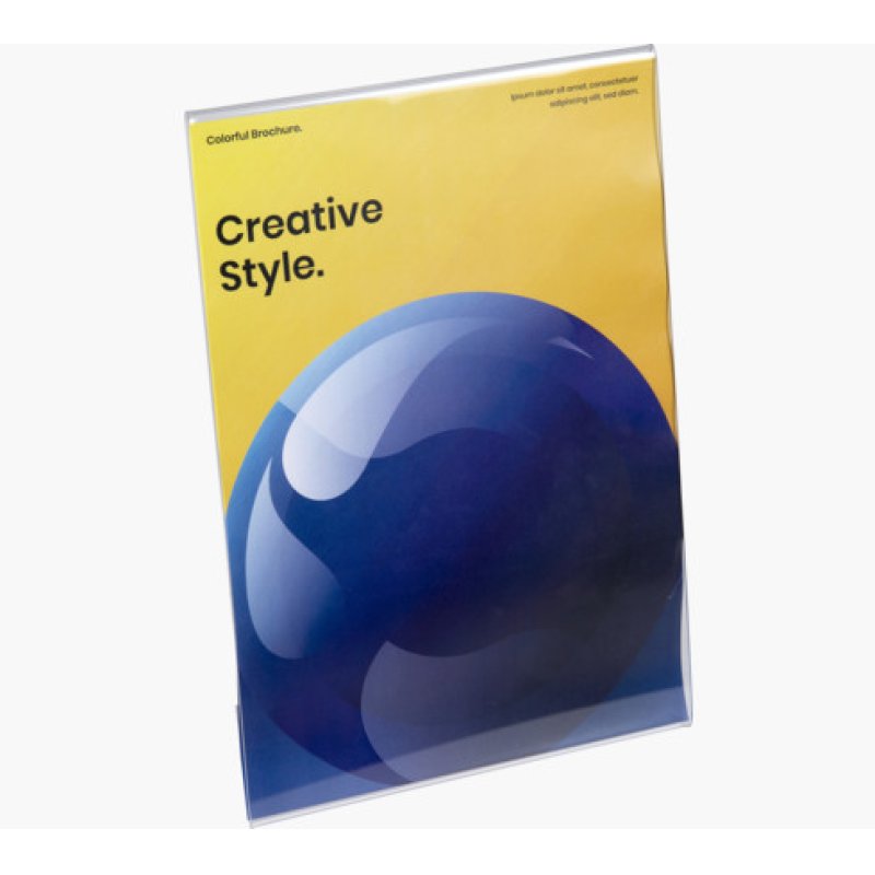 Exacompta 84058D sign holder/information stand A4 Polymethyl methacrylate (PMMA) Transparent