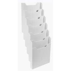 EXACOMPTA Trieur mural, A4 portrait, 6 compartiments, gris