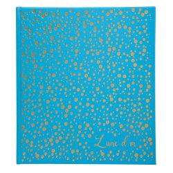 EXACOMPTA Livre d'or Plum, 210 x 190 mm, turquoise / doré
