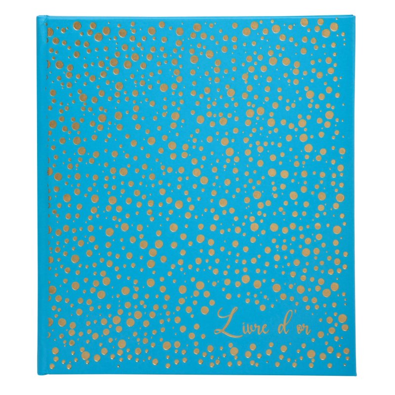 EXACOMPTA Livre d'or Plum, 210 x 190 mm, turquoise / doré