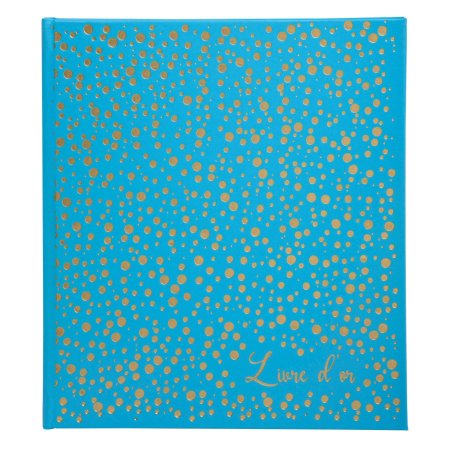 EXACOMPTA Livre d'or Plum, 210 x 190 mm, turquoise / doré