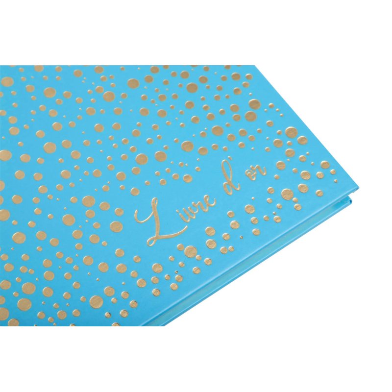 EXACOMPTA Livre d'or Plum, 210 x 190 mm, turquoise / doré