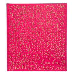 EXACOMPTA Livre d'or Plum, 210 x 190 mm, framboise / doré