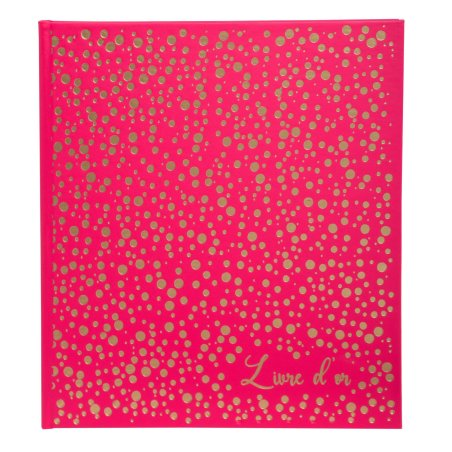 EXACOMPTA Livre d'or Plum, 210 x 190 mm, framboise / doré