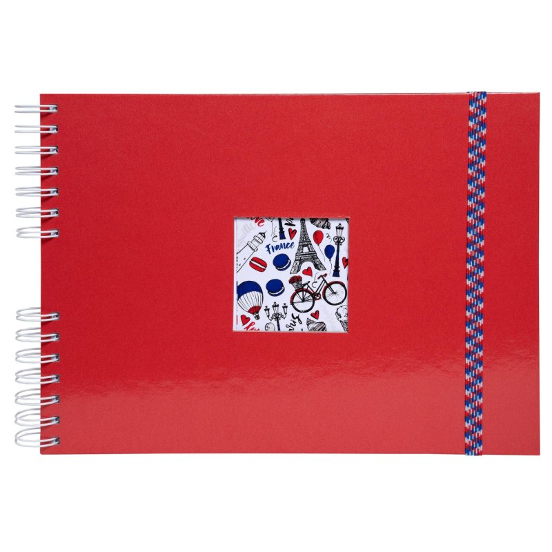 Exacompta French'Class photo album Red 150 sheets Spiral binding